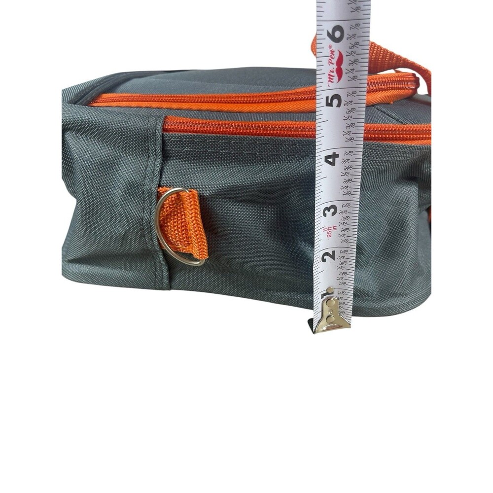 Rockland Carry On Travel Bag Charcoal Orange 14” Overnight Duffel With Strap NWT - Picture 4 of 11